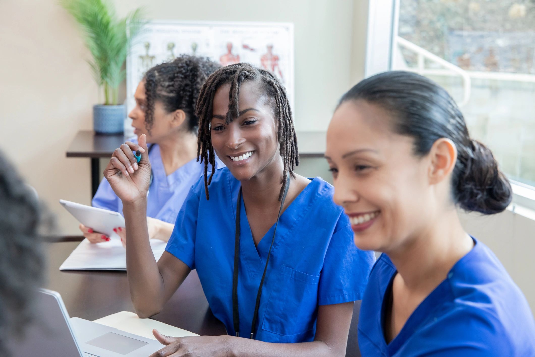 dental staff working