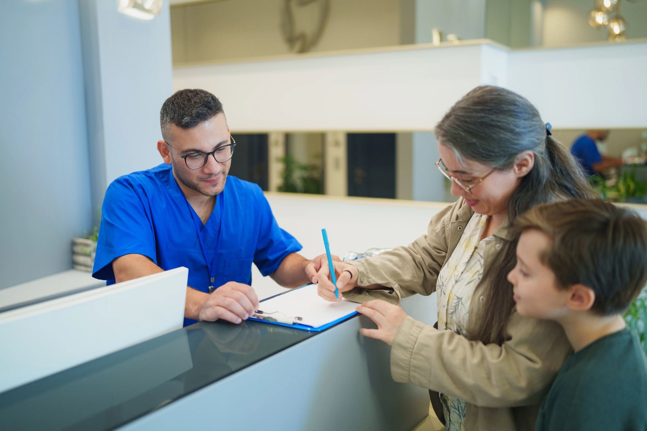 dental office reception